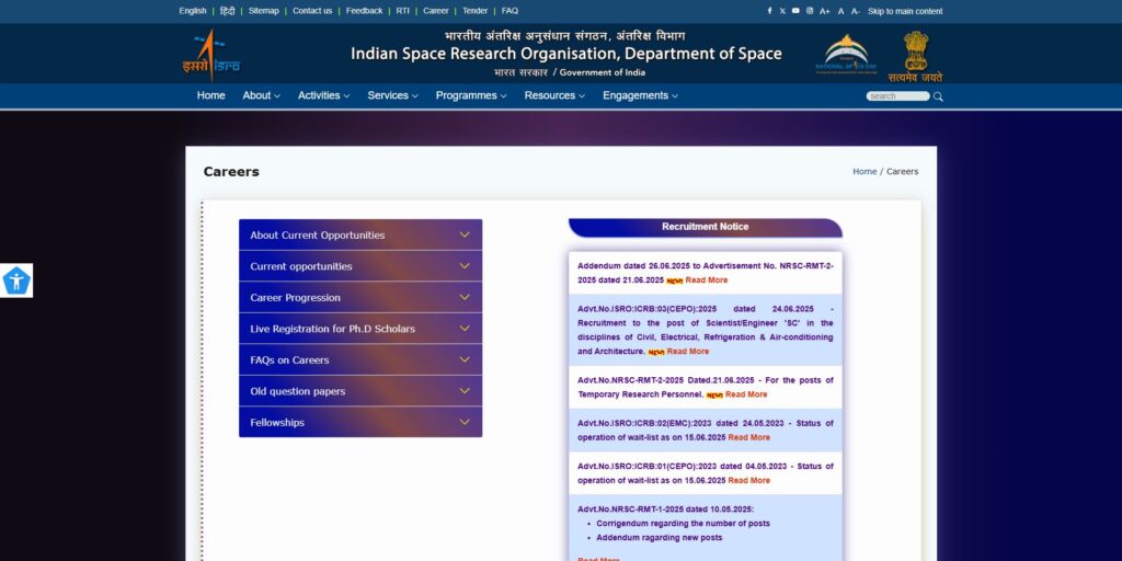 इसरो वैज्ञानिक अभियंता एससी भर्ती 2025: rayrो में ryrी kana मौक बन बन बन सकते सकते सकते हैं हैं हैं हैं हैं हैं हैं हैं सकते सकते सकते सकते सकते सकते सकते बन बन बन बन बन बन बन बन बन बन बन बन बन बन सरकरी योजना 2025 | सराफा पीएम योजना समाचार | नौकरियां।