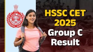 HSSC CET Group C Detail Result 2026 Out