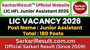 LIC HFL Junior Assistant Recruitment 2026