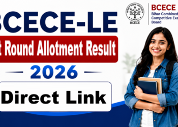 BCECE-LE 1st Round Allotment Result 2026