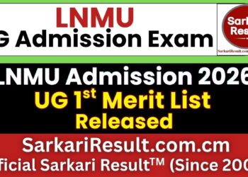 LNMU UG 2nd Merit List 2026 Out