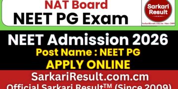 NEET PG 2026 Online Form
