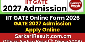 IIT GATE 2027 Online Form