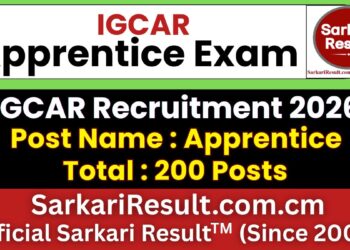 IGCAR Trade Apprentice Recruitment 2026