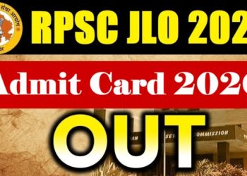RPSC Junior Legal Officer (JLO) Admit Card 2026 Out