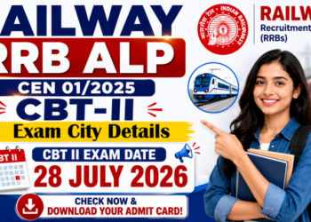 RRB ALP CEN 01/2025 CBT-II Exam City Details 2026 Out