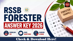 Rajasthan RSSB Forester Answer Key 2026 Out